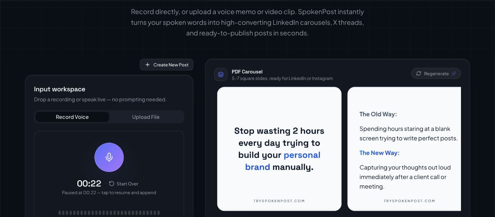 SpokenPost screenshot 3