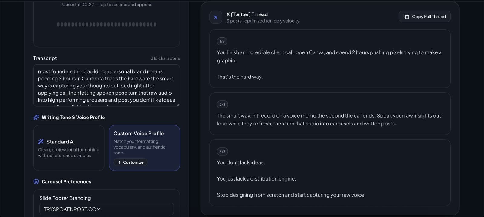 SpokenPost screenshot 5