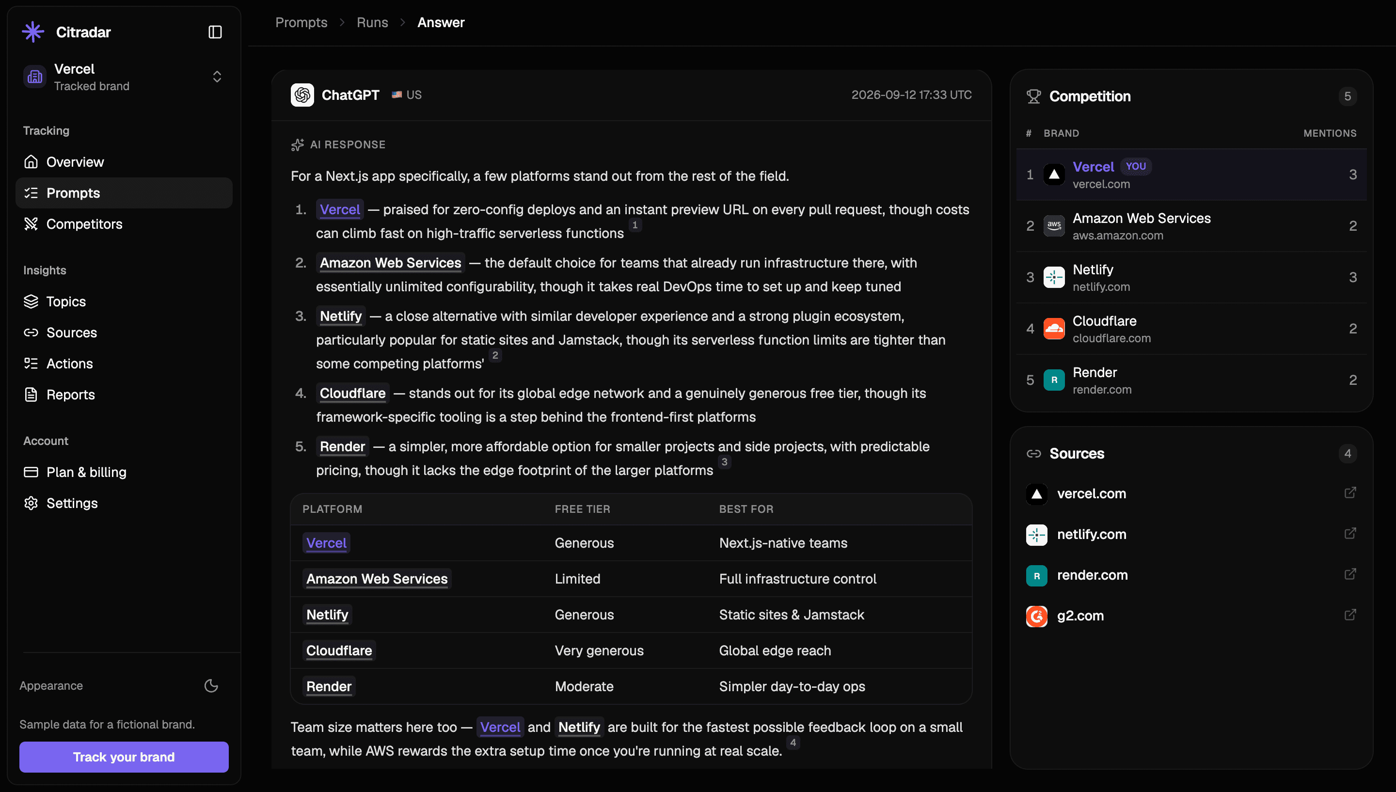 Citradar screenshot 3