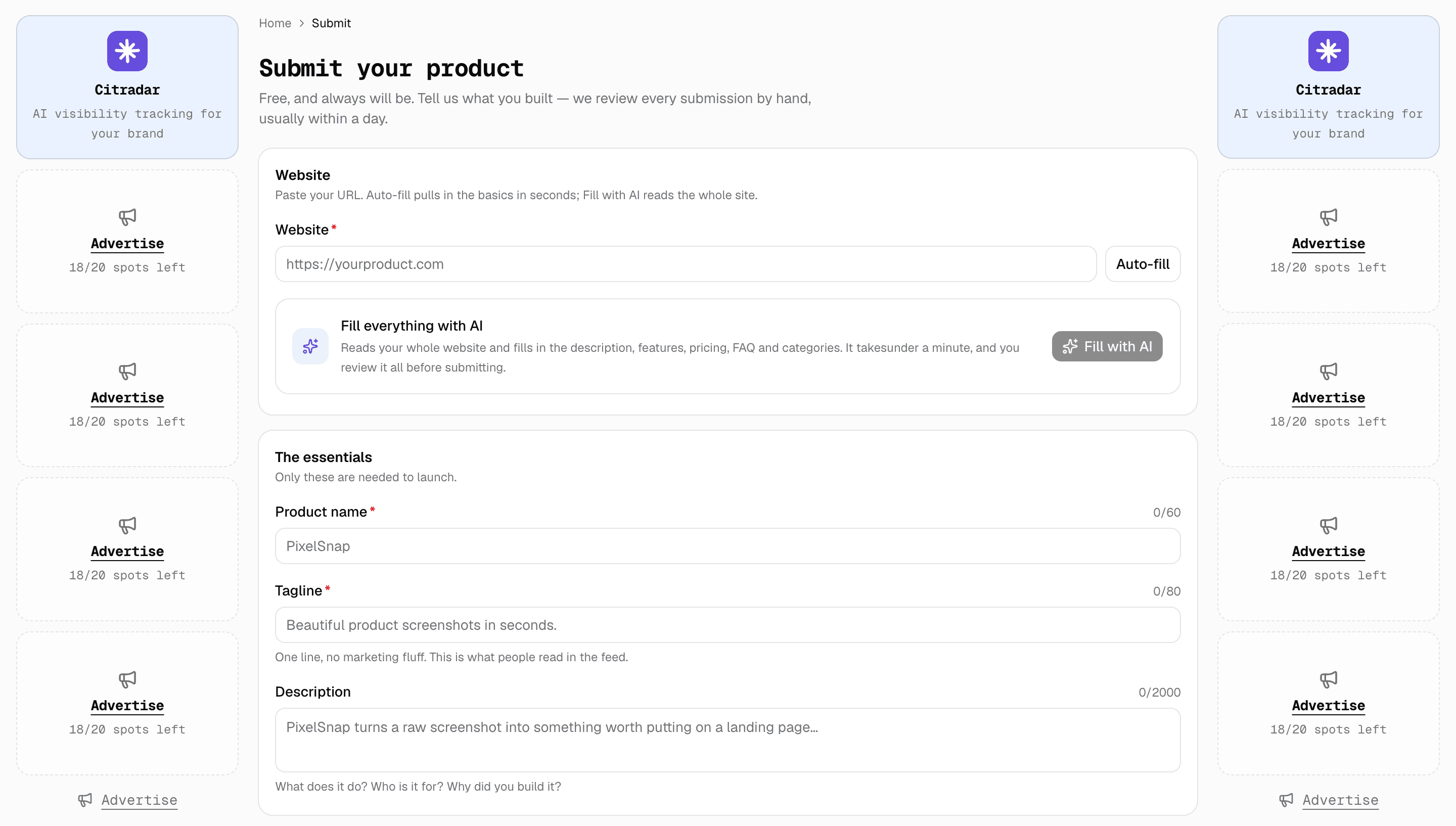 IndieLaunch screenshot 2
