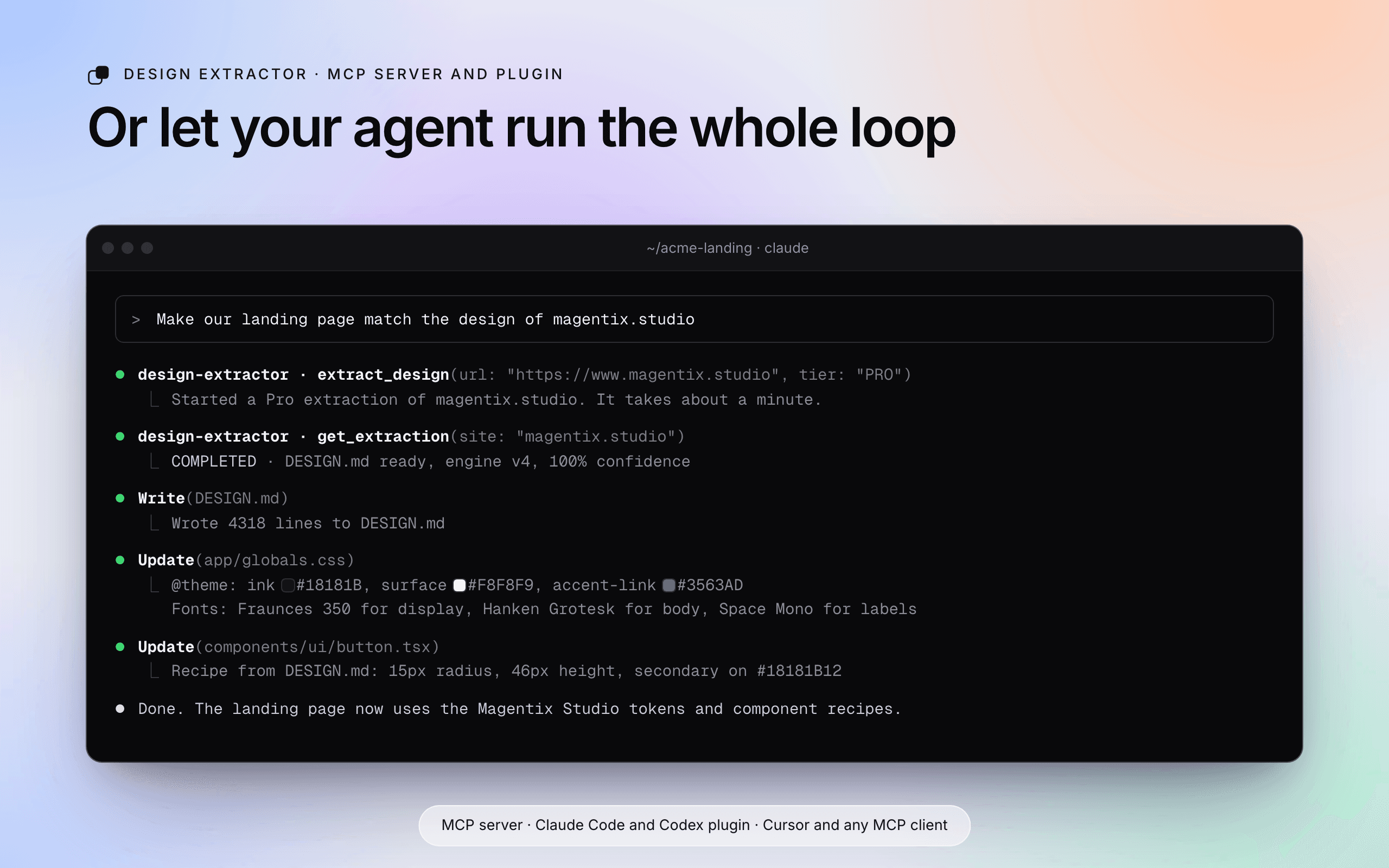 Design Extractor screenshot 4