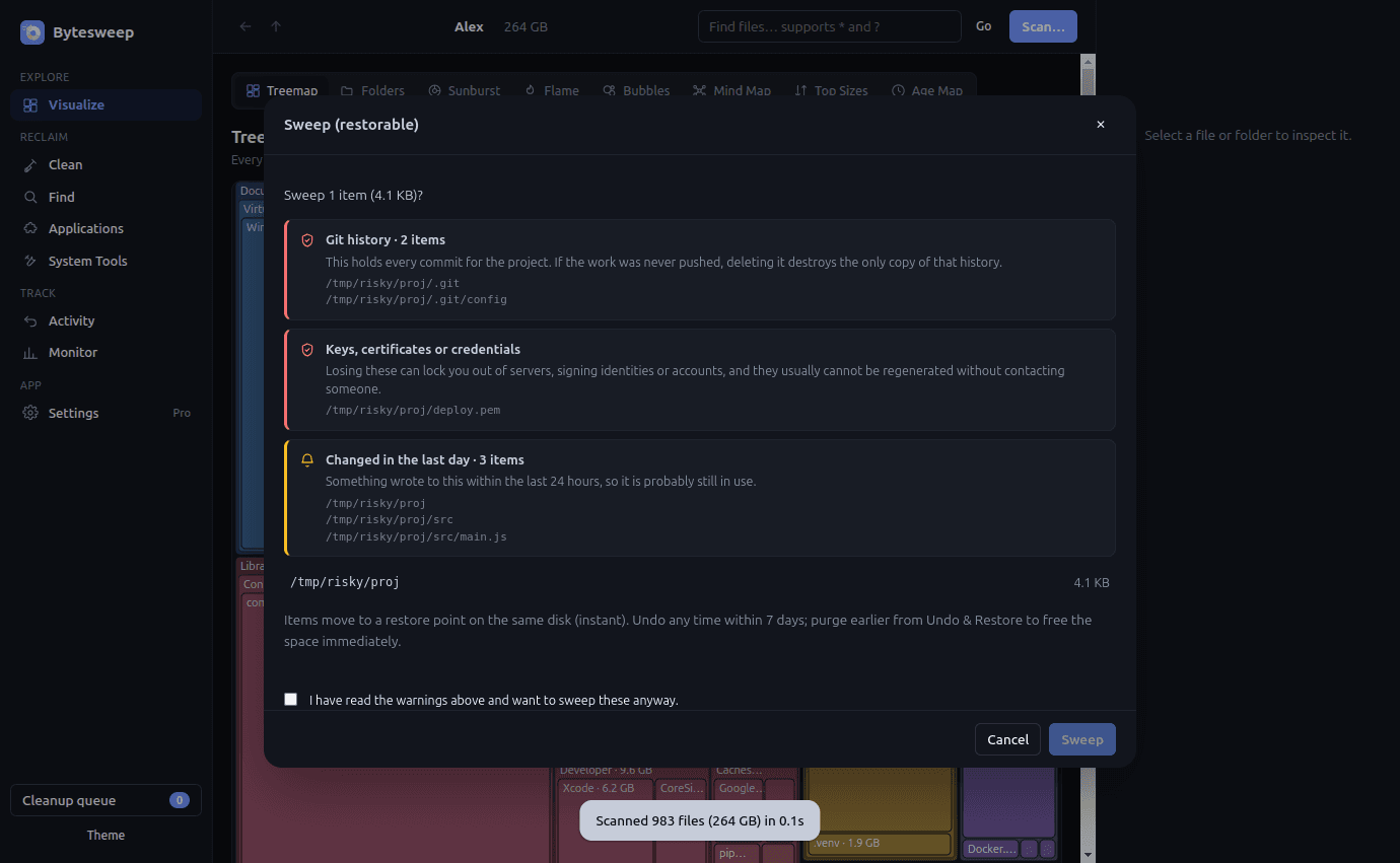 Bytesweep screenshot 5