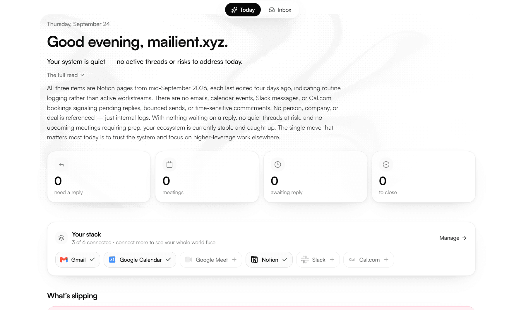 Mailient screenshot 2
