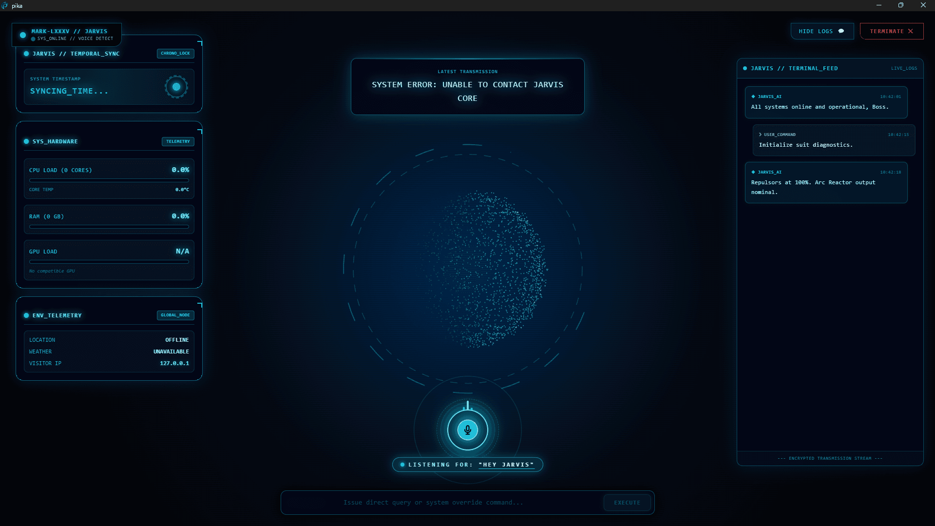 Pika Voice Assistant screenshot 1