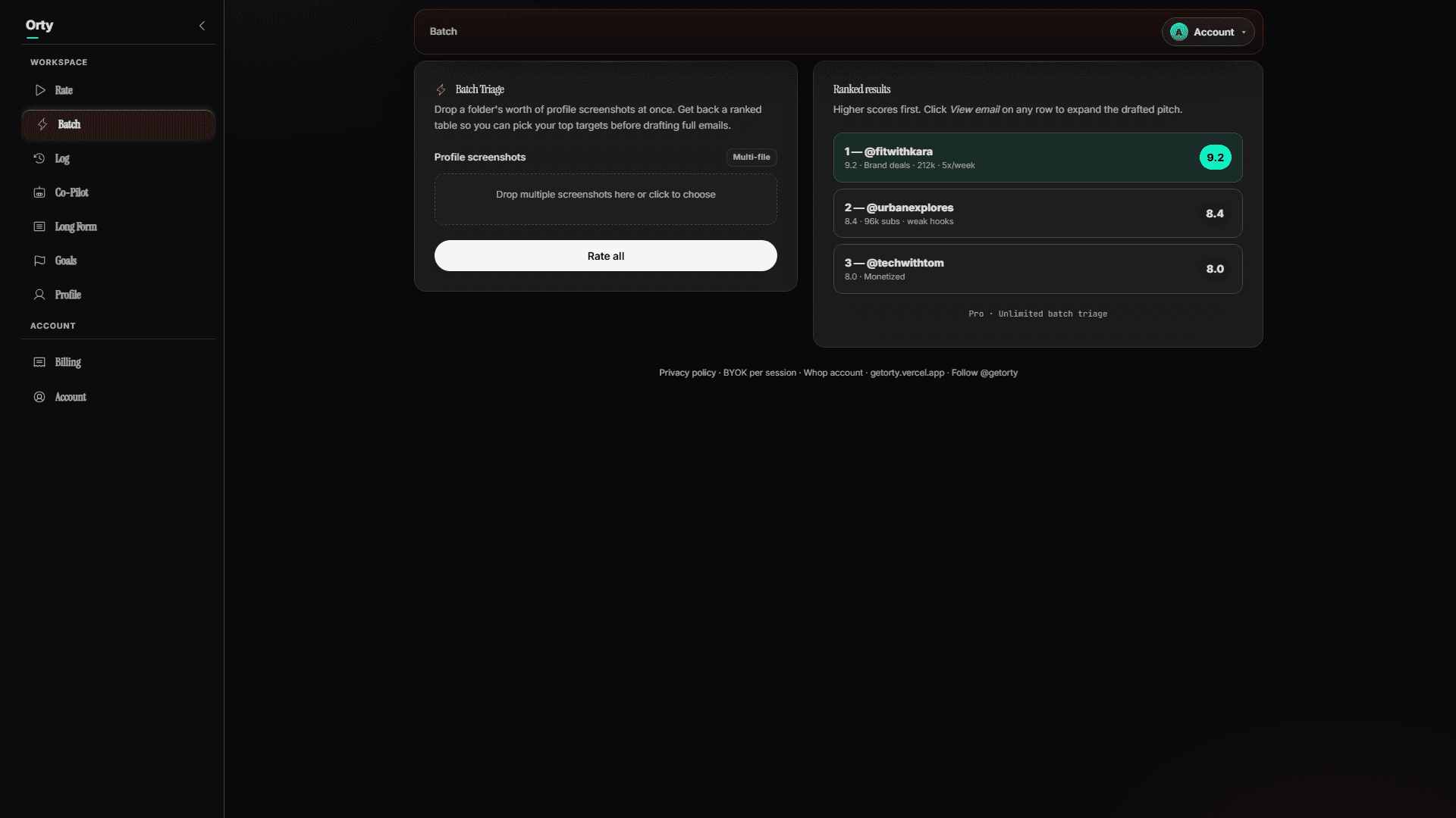 Orty screenshot 2