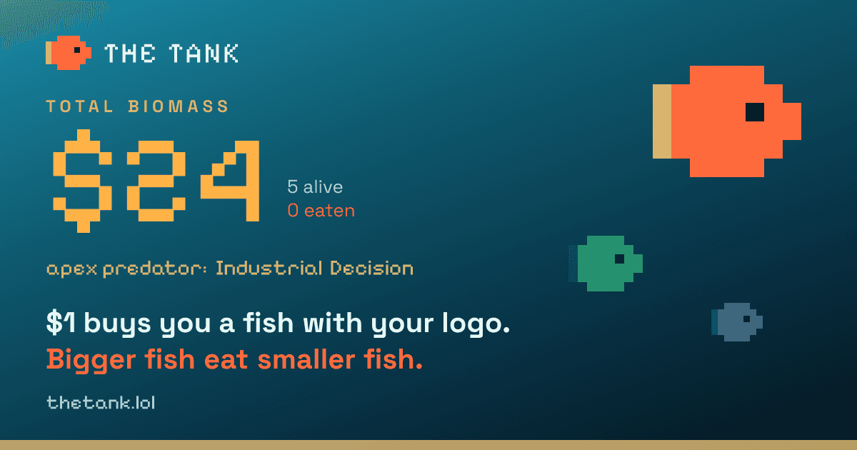 The Tank. $1 buys you a fish. screenshot 1