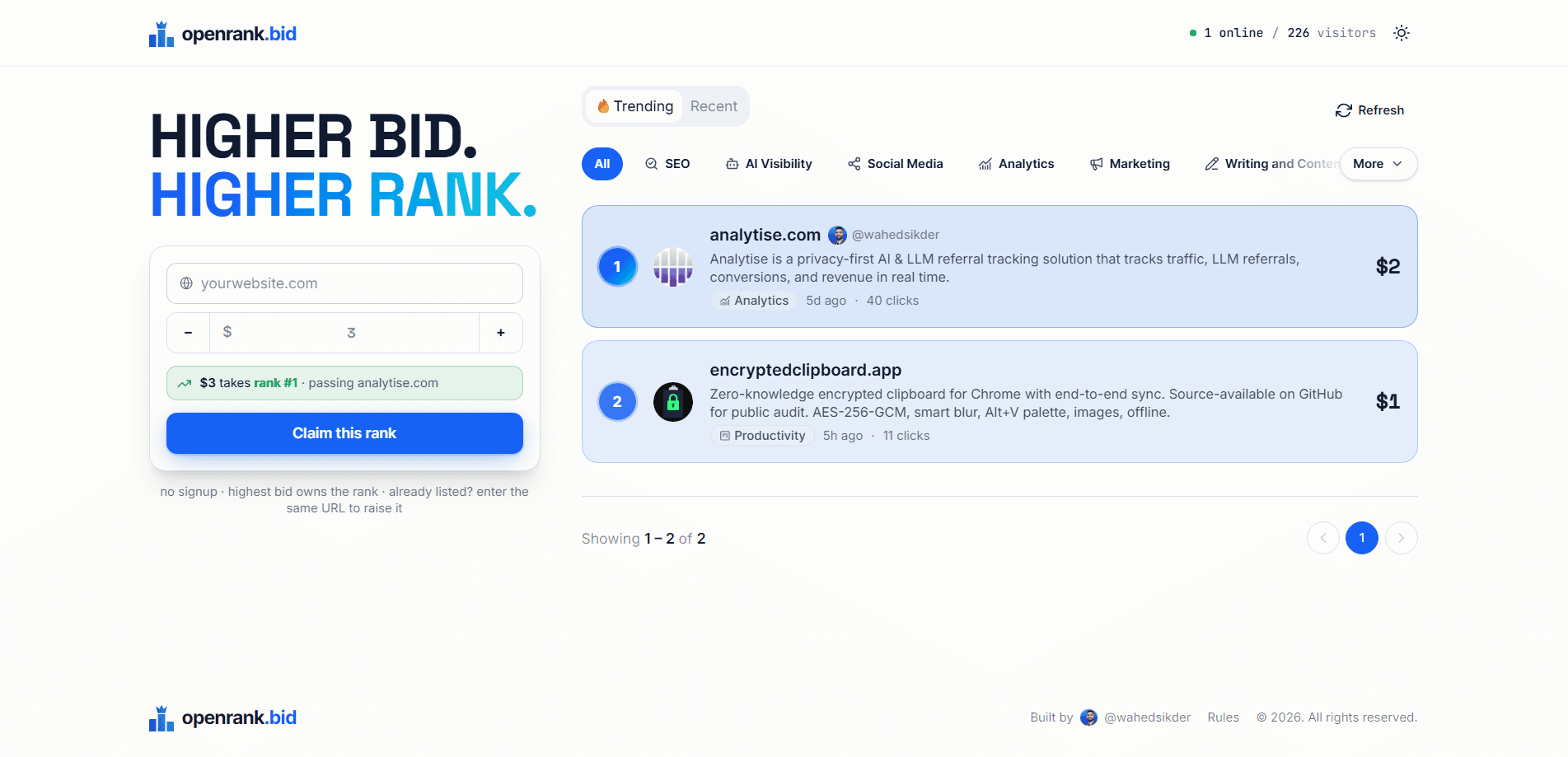 OpenRank screenshot 1