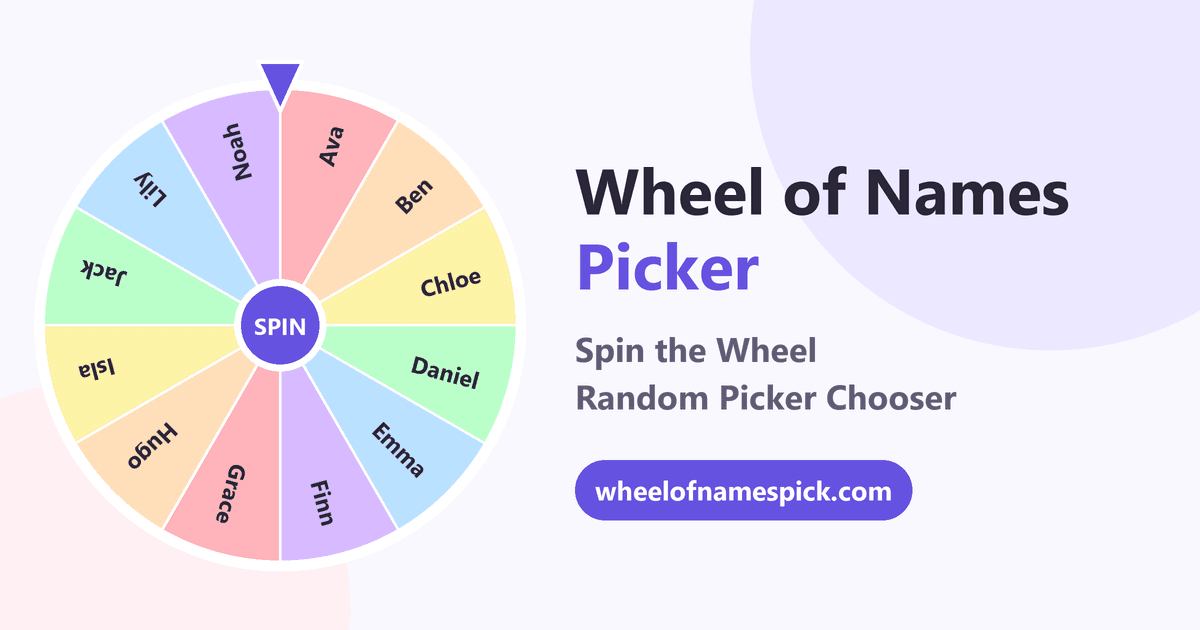 Wheel of Names Picker screenshot 1