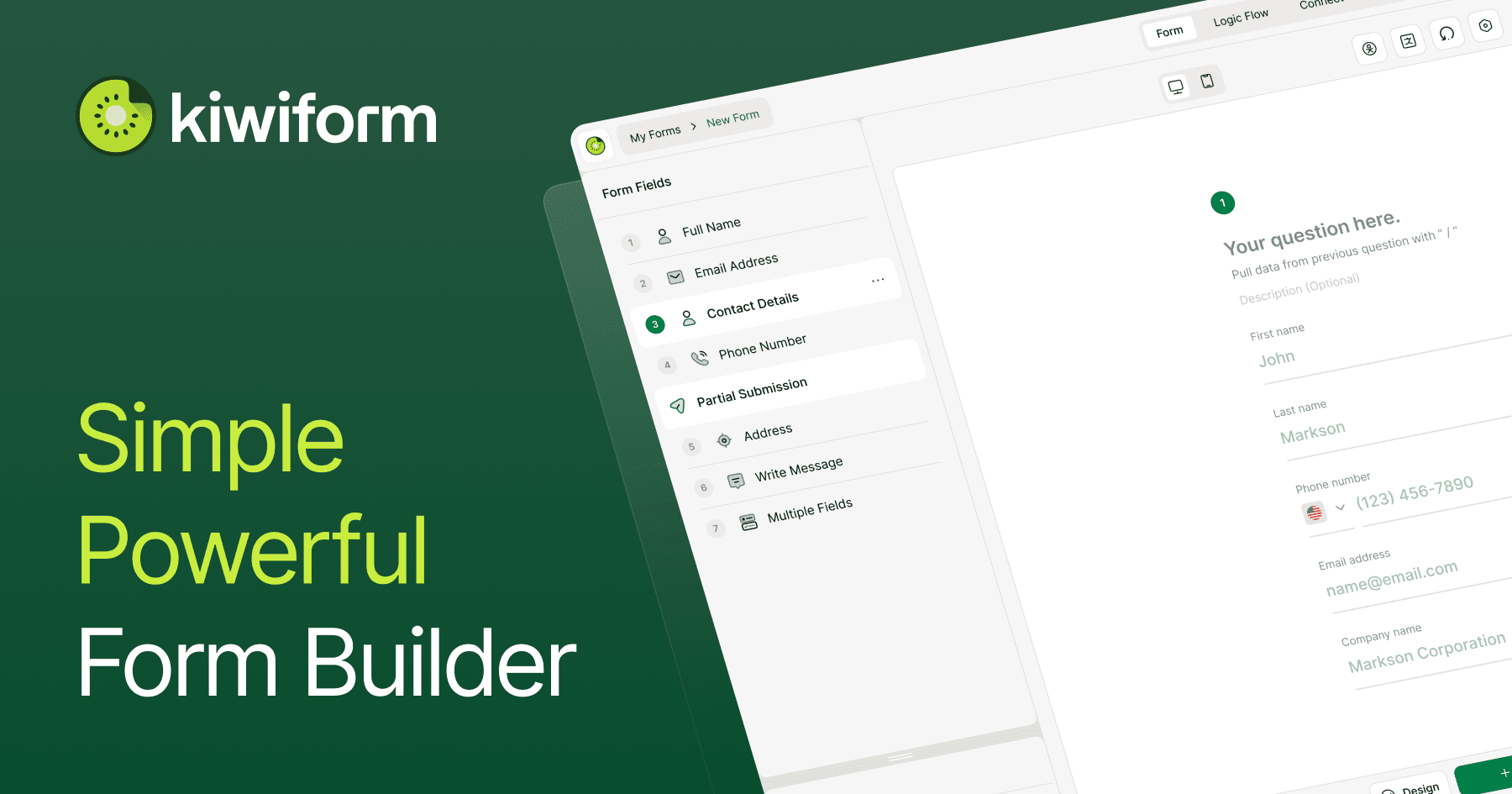 Kiwiform screenshot 1